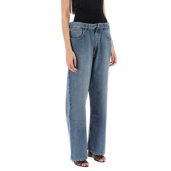 Alaia baggy jeans with elasticated band on the waist - Picture 2 of 4